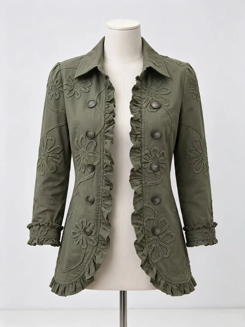 Veste à Volants Fleurie