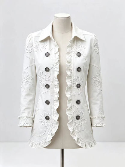 Veste à Volants Fleurie