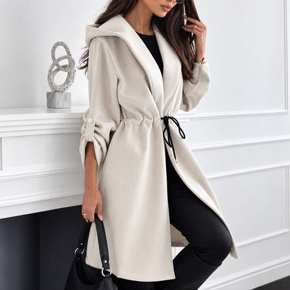 Manteau décontracté à manches longues pour femme